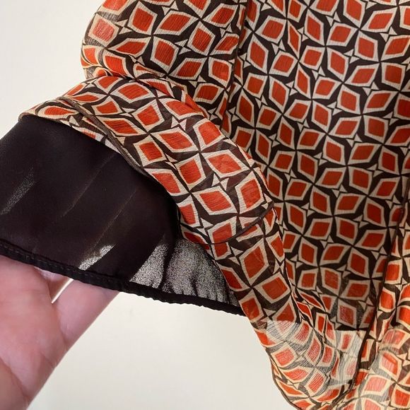 Hearts of Palm flowy pattern skirt Sz 16 - Picture 3 of 7